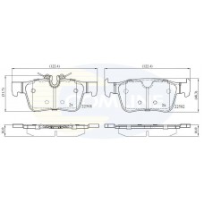 CBP02375 COMLINE КомплеК т гальмівних колодок, дискове гальмо