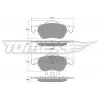TX 14-71 TOMEX Brakes Комплект гальмівних колодок дисковий гальм