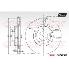 865228 MAXTECH Гальмівний диск