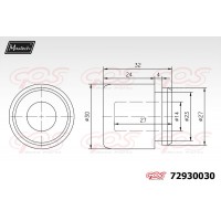 72930030 MAXTECH Поршень корпус скоби гальма