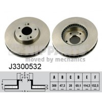 J3300532 NIPPARTS Гальмівний диск