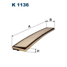 Фільтр повітря у внутрішньому просторі FILTRON K 1136