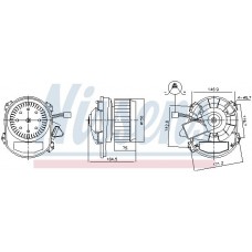 87551 NISSENS Вентилятор салону