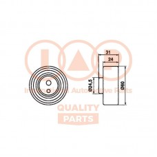 127-13076 IAP QUALITY PARTS Натяжний ролик ремінь ГРМ
