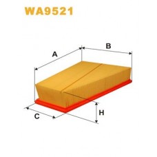WA9521 WIX FILTERS Повітряний фільтр
