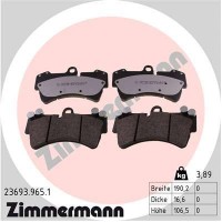 23693.965.1 ZIMMERMANN КомплеК т гальмівних колодок, дискове гальмо