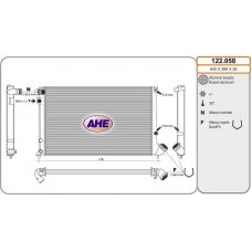 122.058 AHE Радіатор охолодження двигуна