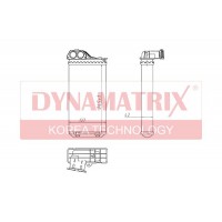 DR72943 DYNAMATRIX Теплообмінник обігрів салону