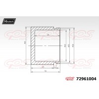 72961004 MAXTECH Поршень корпус скоби гальма