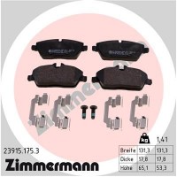23915.175.3 ZIMMERMANN Комплект гальмівних колодок дисковий гальм