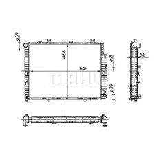 CR 309 000S MAHLE Радіатор охолодження двигуна