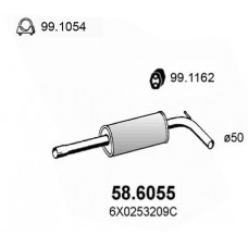 58.6055 ASSO Середній глушник вихлопних газів