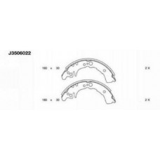 J3506022 NIPPARTS Комплект гальмівних колодок