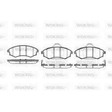 P2183.92 WOKING Комплект гальмівних колодок дисковий гальм