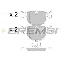 BP2774 BREMSI Комплект гальмівних колодок дисковий гальм