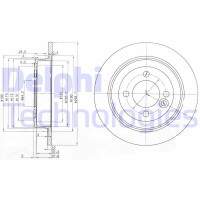 BG3662C DELPHI Гальмівний диск