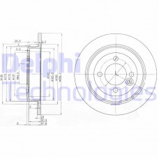BG3662C DELPHI Гальмівний диск