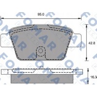 FO 693981 FOMAR Friction Комплект гальмівних колодок дисковий гальм
