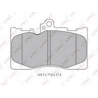 BD-7566 LYNXauto Комплект гальмівних колодок дисковий гальм