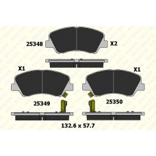 25348 175 05 KALE Комплект гальмівних колодок дисковий гальм
