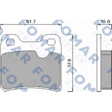 FO 445981 FOMAR Friction Комплект гальмівних колодок дисковий гальм