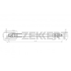 BS-9057 ZEKKERT Гальмівний шланг