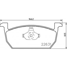 P 85 167 BREMBO КомплеК т гальмівних колодок, дискове гальмо