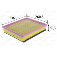 585783 VALEO Повітряний фільтр