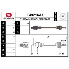 T49216A1 EAI Привідний вал