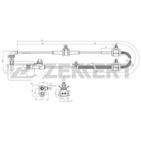 SE-6206 ZEKKERT Датчик частота обертання колеса