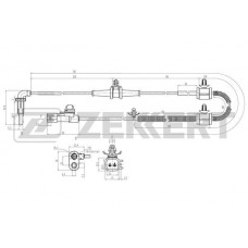 SE-6206 ZEKKERT Датчик частота обертання колеса