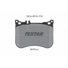 2517903 TEXTAR Комплект гальмівних колодок дисковий гальм