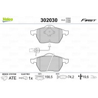 302030 VALEO КомплеК т гальмівних колодок, дискове гальмо
