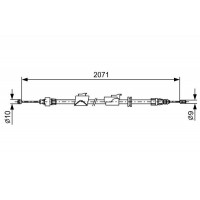 1 987 482 242 BOSCH Тросик, cтояночный тормоз