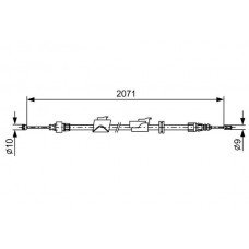 1 987 482 242 BOSCH Тросик, cтояночный тормоз