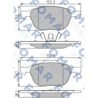 FO 914581 FOMAR Friction КомплеК т гальмівних колодок, дискове гальмо