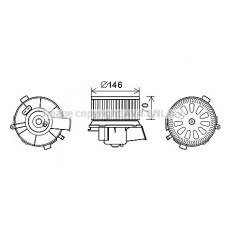 CN8300 AVA QUALITY COOLING Вентилятор салону