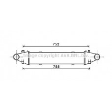 MSA4525 AVA QUALITY COOLING Интеркулер