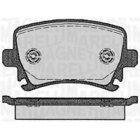 363916060133 MAGNETI MARELLI КомплеК т гальмівних колодок, дискове гальмо