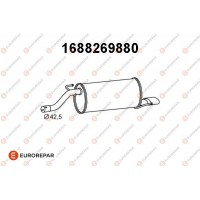 1688269880 EUROREPAR Глушник вихлопних газів кінцевий