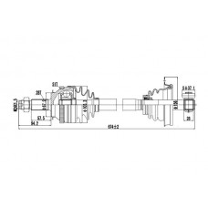 DDS244005 DYNAMATRIX Привідний вал