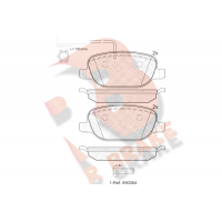 RB1996 R BRAKE Комплект гальмівних колодок дисковий гальм