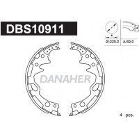 DBS10911 DANAHER Комплект гальмівних колодок