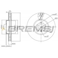 CD8625VLS BREMSI Гальмівний диск