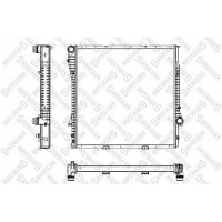 10-25166-SX STELLOX Радіатор охолодження двигуна