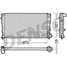 DRM07030 DENSO Радіатор охолодження двигуна