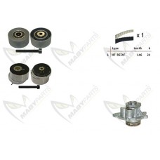 OBKWP0124 MABYPARTS Водяний насос комплект зубчастого ременя