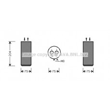 VND053 AVA QUALITY COOLING Осушувач кондиціонера