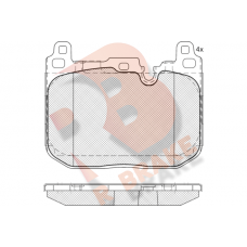 RB2093-208 R BRAKE Комплект гальмівних колодок дисковий гальм
