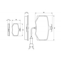 0 986 424 018 BOSCH Комплект гальмівних колодок, дискове гальмо